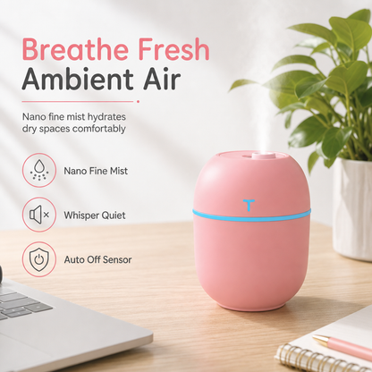 Mini USB Air Humidifier for Car and Desktop