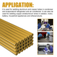 Universal Brass Brazing Rods for Metalwork (10-Pieces)