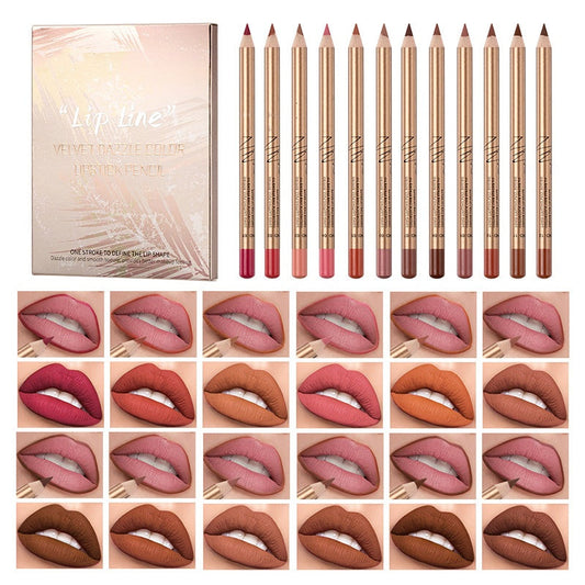 👄 BUY 2 GET 1 FREE! 💄 12-Color Smudge-Proof Lip Liner Pencil Set – Long-lasting, creamy & waterproof – perfect for everyday wear or pro makeup 🎨