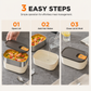 Leakproof and Microwave Safe 304 Stainless Steel Divided Lunch Box