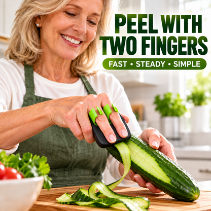 🥬Ergonomic Two-Finger Fruit and Vegetable Peeler