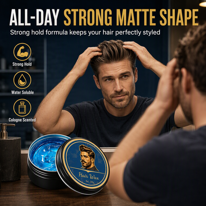 Cologne Scented Men's Hair Pomade 130g Long Lasting Hold and Volumizing Styling Wax