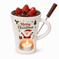 Christmas Ceramic Chocolate Fondue Mug Set