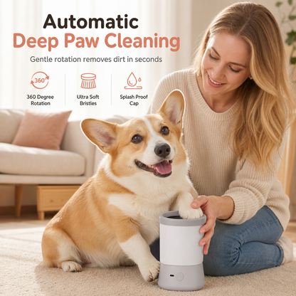 Automatic Electric Pet Paw Cleaner for Dogs and Cats