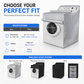 210D Waterproof Dustproof and Sunproof Protective Cover for Front Loading Washing Machine and Dryer
