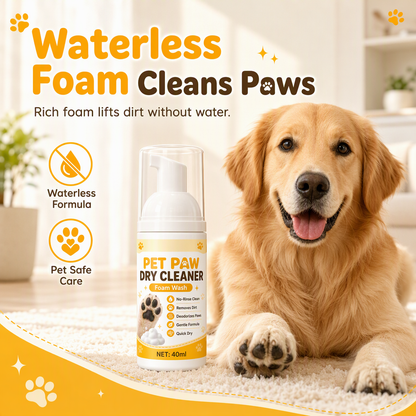 Waterless Pet Paw Cleaning Foam for Dogs and Cats