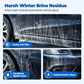 Winter Car Cleaning and Brightening Paste 40g with Sponge for Removing Salt Stains Snow Melt Residue and Water Spots