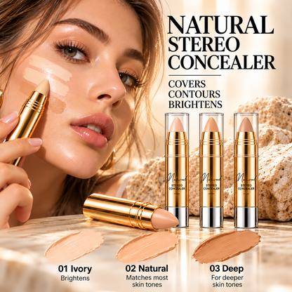 Natural Seamless Concealer Stick – 3-In-1 Conceal, Brighten & Sculpt