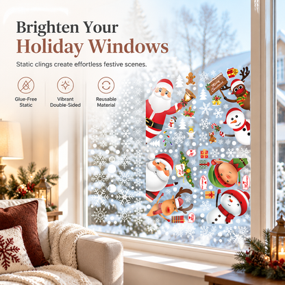 🎄Christmas PVC Static Window Clings