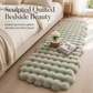Soft Faux Rabbit Fur Bedside Rug Bubble Plush Double Pelt Area Carpet for Girls Bedroom Living Room and Bay Window
