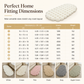 Soft Faux Rabbit Fur Bedside Rug Bubble Plush Double Pelt Area Carpet for Girls Bedroom Living Room and Bay Window