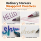 Dual Tip Metallic Glitter Acrylic Marker Pens for Journaling Greeting Cards and Art Projects