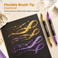 Dual Tip Metallic Glitter Acrylic Marker Pens for Journaling Greeting Cards and Art Projects