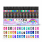 Dual Tip Metallic Glitter Acrylic Marker Pens for Journaling Greeting Cards and Art Projects