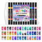 Dual Tip Metallic Glitter Acrylic Marker Pens for Journaling Greeting Cards and Art Projects