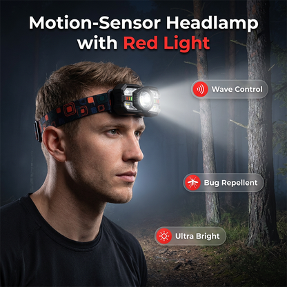 Multifunctional LED Sensor Headlamp