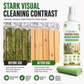 Garden and Outdoor Wooden Fence Mold Remover Spray Moss and Stain Cleaner with Cleaning Towel