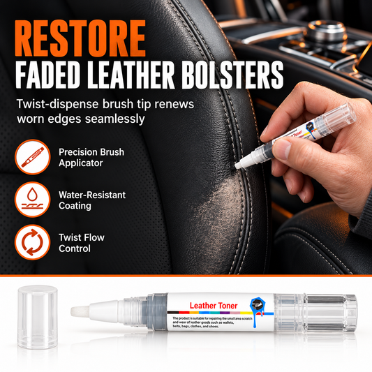 Leather Touch Up Pen for Shoes Bags Sofas and Jackets Color Restoration and Scratch Repair