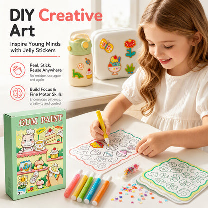 Create Peel-Off Window Art Instantly! No-Bake DIY Jelly Sticker Kit