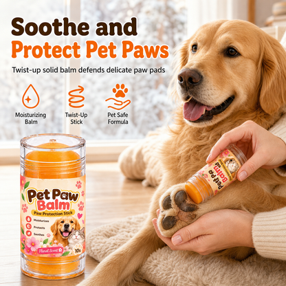 Floral Scent Pet Paw Balm Twist-Up Paw Pad Moisturizing Cream for Dogs and Cats