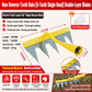 New multi-functional agricultural hoe and weeding tool: detachable spike rake, field tiller, hoe, spike rake, grass rake, eight-tine rake