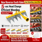New multi-functional agricultural hoe and weeding tool: detachable spike rake, field tiller, hoe, spike rake, grass rake, eight-tine rake