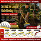 New multi-functional agricultural hoe and weeding tool: detachable spike rake, field tiller, hoe, spike rake, grass rake, eight-tine rake