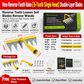 New multi-functional agricultural hoe and weeding tool: detachable spike rake, field tiller, hoe, spike rake, grass rake, eight-tine rake