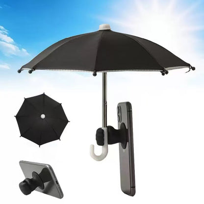 Outdoor cycling mobile sunshade stand for motorcycle umbrella - Compact sun protection and rain protection