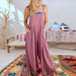 Women's Sleeveless Wide Leg Jumpsuit with Pockets