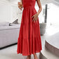 Women's 2023 Summer Bohemian One Shoulder Sleeveless Smocked Ruffle Tiered Beach Maxi Sun Dress