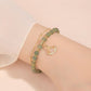 Wotian Jade Lucky bracelet of gold leaf