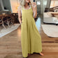 Women's Sleeveless Wide Leg Jumpsuit with Pockets