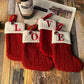 🔥HOT SALE -49% OFF🔥"Cozy Knit Socks, Embroidered Candy Gift Bag, Letter Christmas Stocking - Perfect for the Little Ones!"