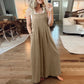 Women's Sleeveless Wide Leg Jumpsuit with Pockets